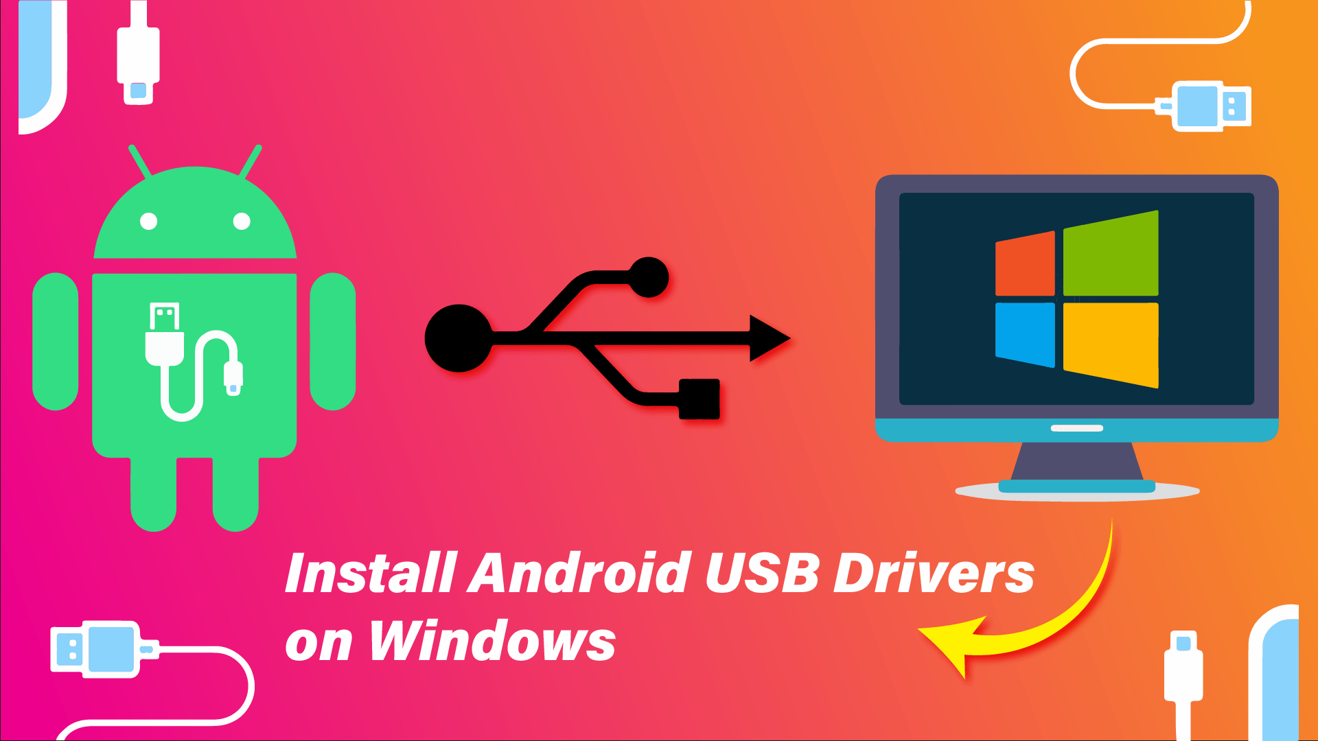 How to install android USB drivers in windows 10: Install Qualcomm HS-Qloader or Mediatek Vcom USB Drivers on PC or laptop.